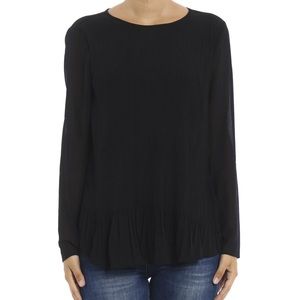 Michael Kors Black Pleated Blouse